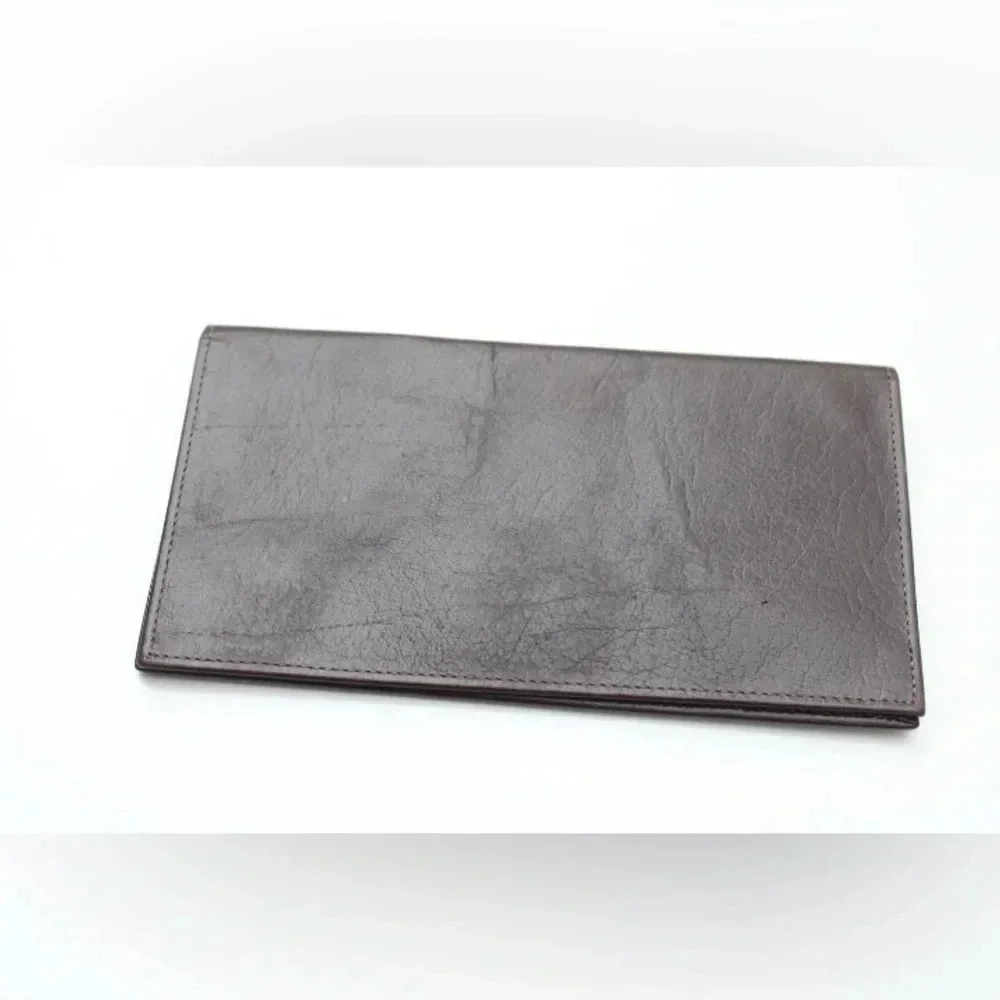 Vintage Swank leather check book holder